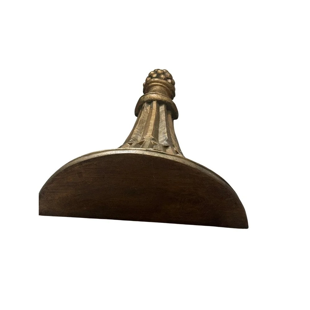 Vintage Gold Fluted Trumpet Wall Corbel Shelf Decorative Architectural Sconce